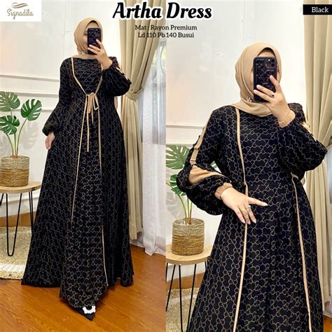 Jual Artha Dress Original By Signadila Shopee Indonesia