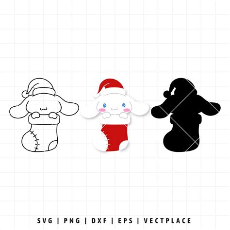 Cinnamoroll Stocking Christmas SVG - Vectplace