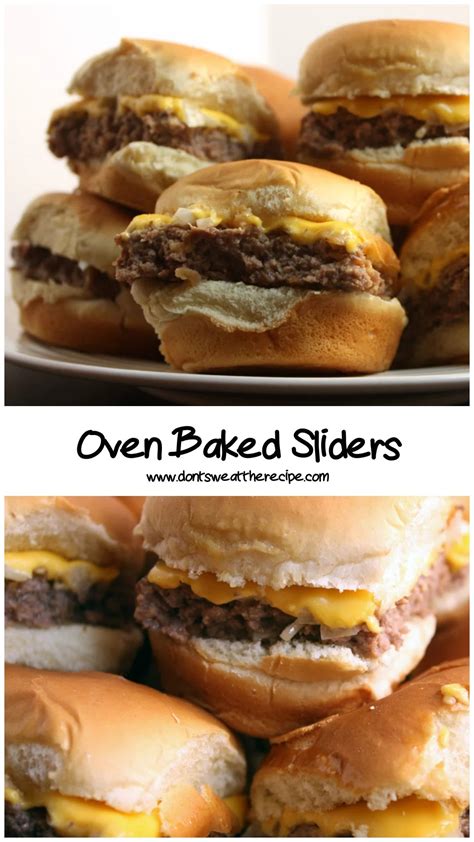 Oven Baked Sliders Don T Sweat The Recipe