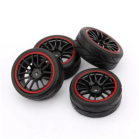 Aliexpress Buy 4PCS Rubber RC Racing Tires Car On Road Wheel Rim