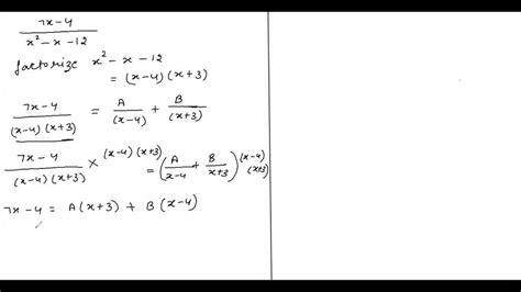 Solved Write The Partial Fraction Decomposition Of Each Rational Expression 7 X 4 X 2 X 12