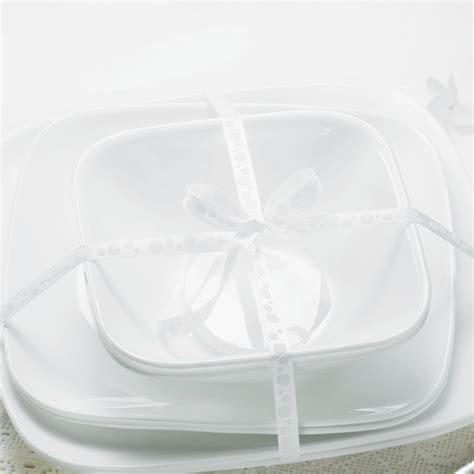 Buy Corelle Livingware Series White Solid Vitrella Glass Serving Bowl