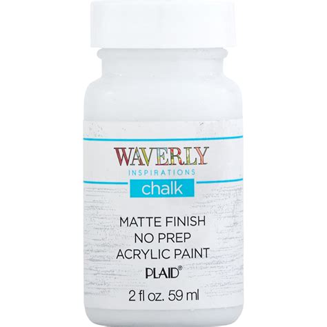 Waverly Inspirations Chalk Paint Ultra Matte White Fl Oz Walmart