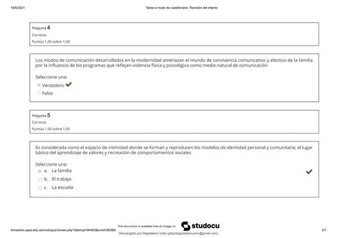 cuestionario a modo de tarea de educación a distancia PDF