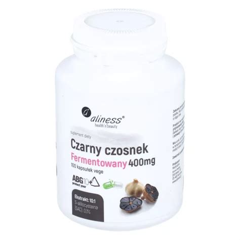 Aliness Czarny Czosnek fermentowany 400 mg 100 kapsułek opinie