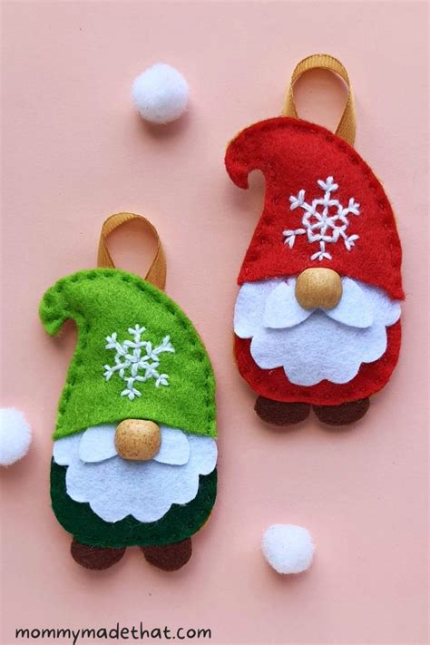 Diy Gnome Ornaments Grab The Free Pattern