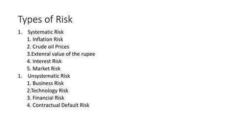 risk  types  risk measurement  risk pptx