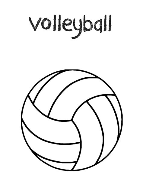 Volleyball Coloring Pages To Print Coloring Pages