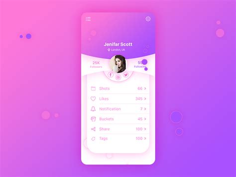 20 Mobile App Profile Screen Ui Design Updated Onaircode