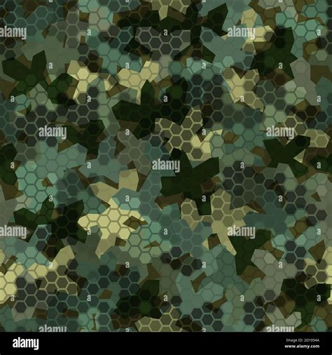 Texture Military Camouflage Seamless Pattern Abstract Modern Camo Ornament Stock Vector Image