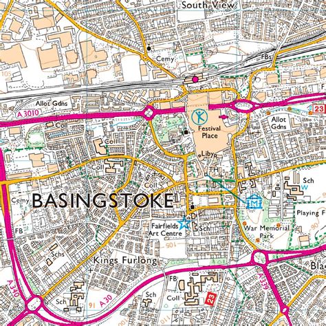 os map  basingstoke explorer  map ordnance survey shop