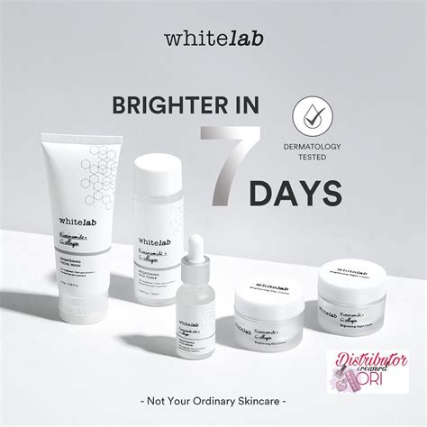 Whitelab Original Skincare White Lab Body Serum Face Wash Day Night