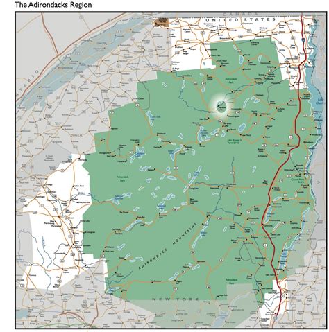 Adirondack State Park Map