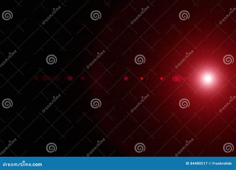 Futuristic Glowing Light Flare Background Design Stock Illustration