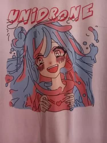 Cute Sweet Vintage Pastel Pink Anime Girl Cartoon Print Short Sleeve