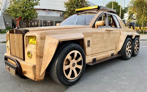 This Wooden 6x6 Rolls Royce Phantom Actually Drives