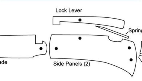 How to Make a Lockback Knife | Knife template, Knife patterns ...