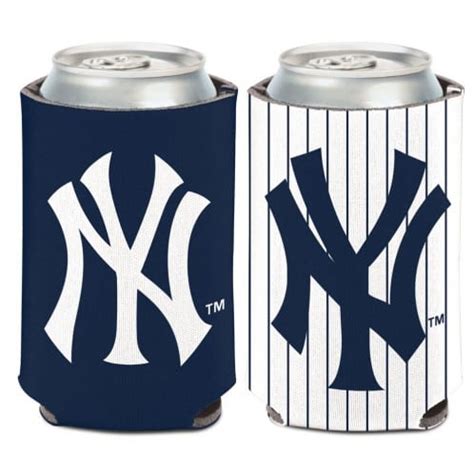 New York Yankees Oz Navy White Can Cooler Holder Detroit Game Gear