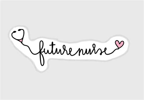 Future Nurse Sticker Gift For Nursing Student Healthcare Etsy