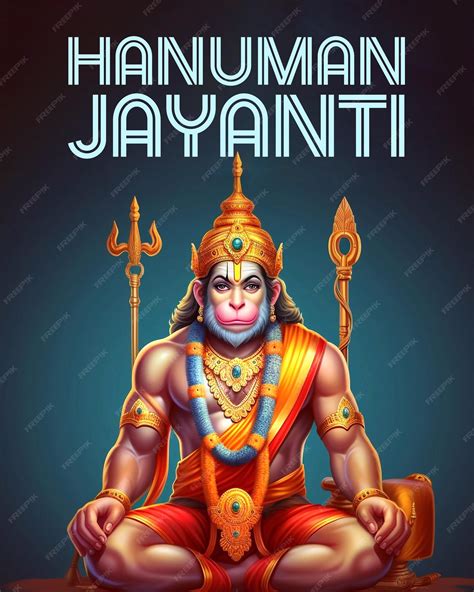 Premium Psd Happy Hanuman Jayanti Poster Design