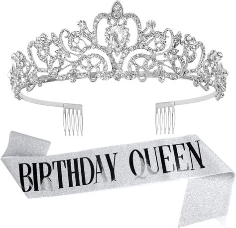 Cavetee Birthday Crowns For Women Its My Birthday Sash And Crown For Women Birthday