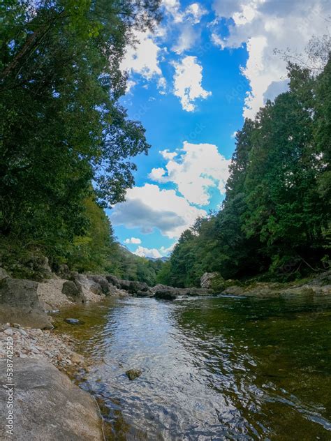 Ure river, October, Japan, Aichi, 宇連川 Stock Photo | Adobe Stock