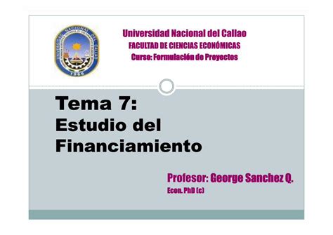 Pdf Facultad De Ciencias Econ Micas Curso Formulaci N De