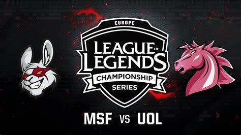 Misfits Vs Unicorns Of Love Quarters Game 3 EU LCS Summer Playoffs