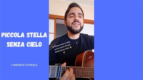 Piccola Stella Senza Cielo Ligabue TikTok Acoustic Cover Cover