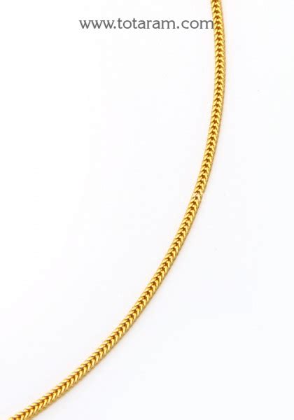 22k Gold V Chain In Length 2000 Inches 235 C4422 In 6850 Grams