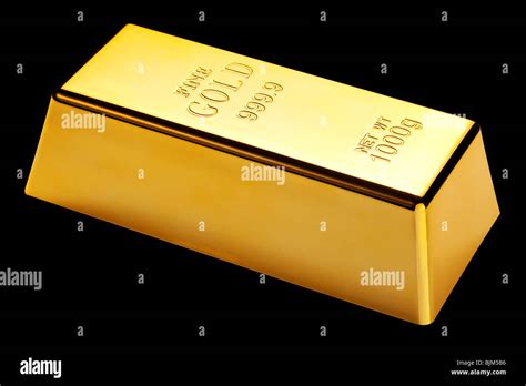photo   kg gold bar isolated   black background stock photo alamy