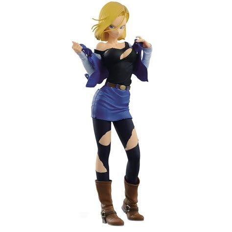 Dragon Ball Z Glitter And Glamours Vinyl Figure Android 18 Teslas Toys