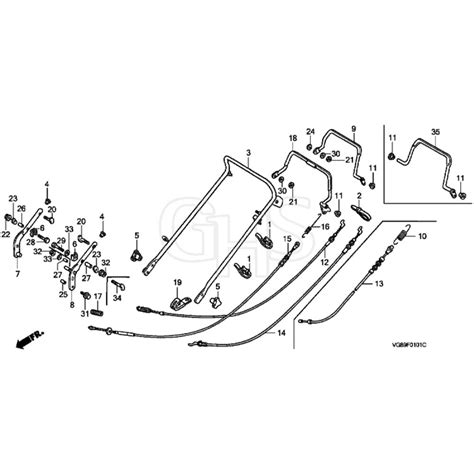 Honda Hrb C Pde A Mzcf Handle Pipe Diagram Ghs