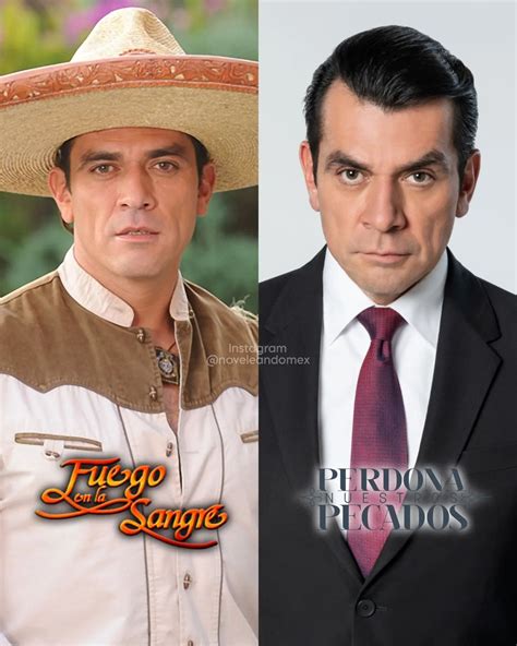 Antes y después de Jorge Salinas Fuego en la Sangre Vs Perdona