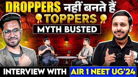 Droppers Toppers Myth Busted Interview With Air Neet