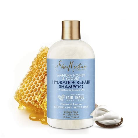 Shea Moisture Shampoo Manuka Honey And Yogurt Hydrate And Repair 13 Oz 2