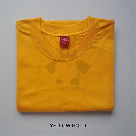 Yalex Round Neck Plain T Shirt Unisex 200 Gsm Shades Of Yellow Lazada Ph