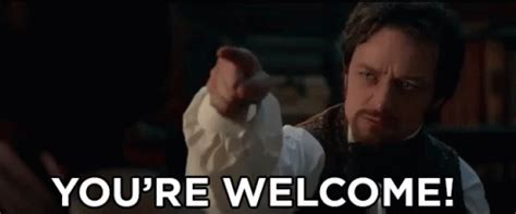 Youre Welcome GIF - YoureWelcome JamesMcAvoy VictorFrankenstein ...