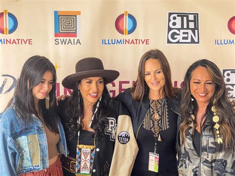 Amber Midthunder, Jhane Myers, Heather Rae and Crystal Echohawk