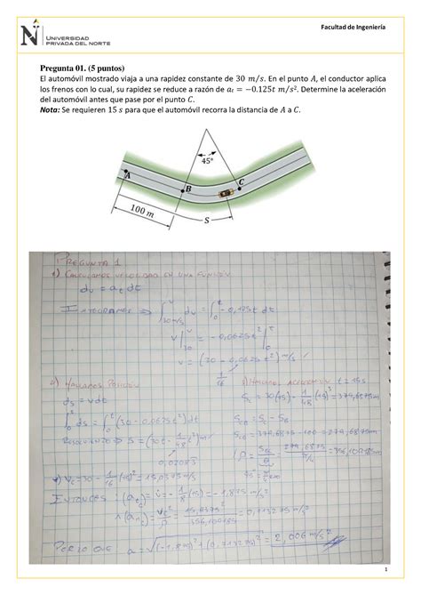 Din Mica T Examen T Din Mica Facultad De Ingenier A Pregunta