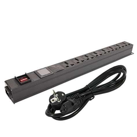 Pdu Power Strip Distribution Unit Cabinet Way Ac Universal Socket