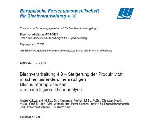 Blechverarbeitung Steigerung Der Produktivit T In