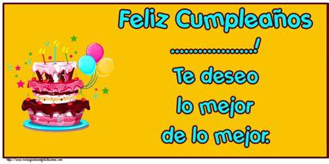 Felicitaciones Personalizadas de cumpleaños Tartas Feliz Cumpleaños