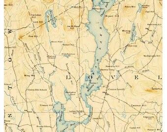 Southwest Harbor Maine 1887 Map Mount Desert Island by Oldmap