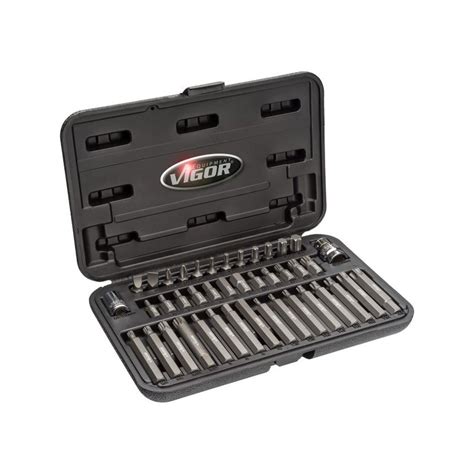 Набор бит HEX, XZN, TORX 42 шт. в кейсе V5511 Vigor Германия купить в ...