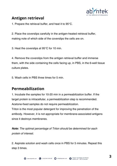 Immunocytochemistry protocol - Abyntek Biopharma