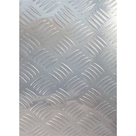 Silver Aluminium Mm Aluminum Checkered Sheet At Piece In