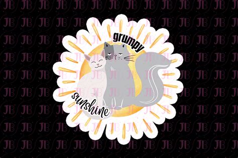 Grumpy Sunshine Weatherproof Vinyl Sticker Jibblybitz