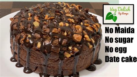 Dates Cake Recipe Easy And Healthy Date Walnut Cake Sugar Free Date