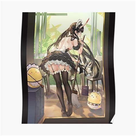 Póster sexy hentai anime Noshiro Pechos Tetas Muslos Bragas Culo Azur